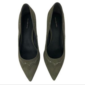 ALLSAINTS Taupe Zehra Studded Plump